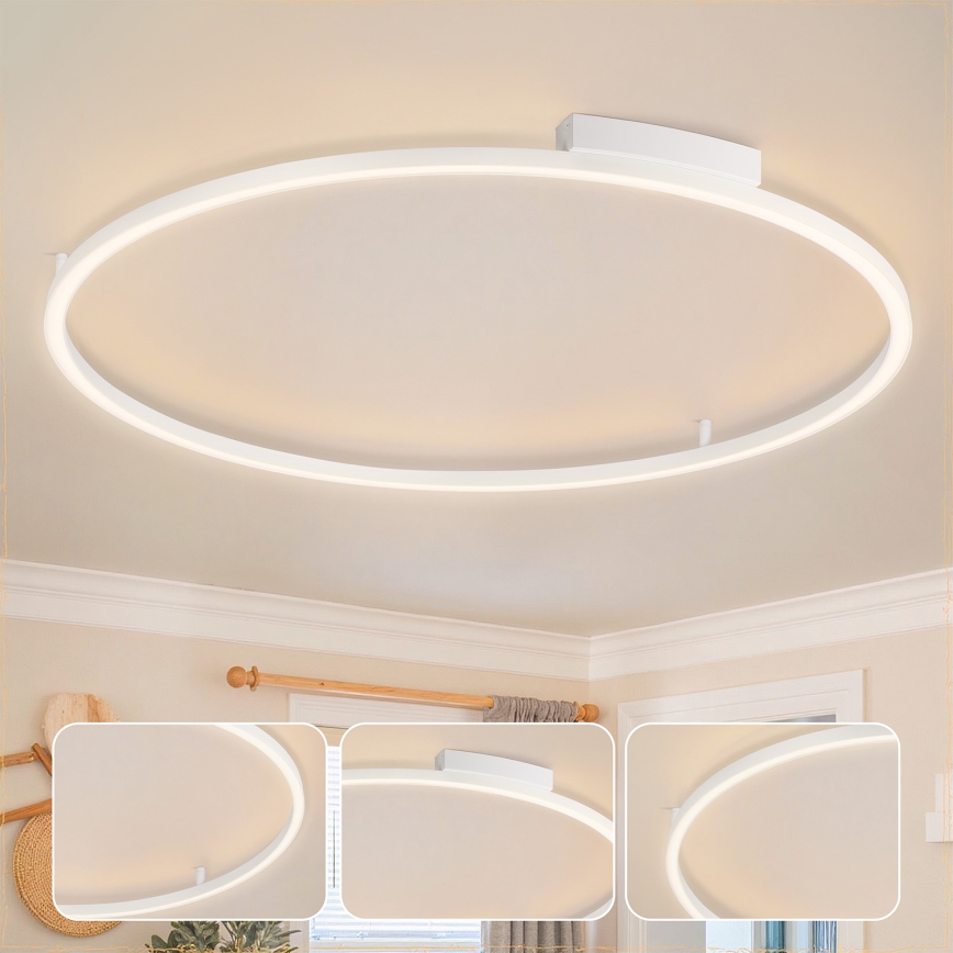 Brilagi - PORTOFINO hämardatav LED-laelamp LED/85W/230V 3000-6000K läbimõõt 120 cm valge + kaugjuhtimispult