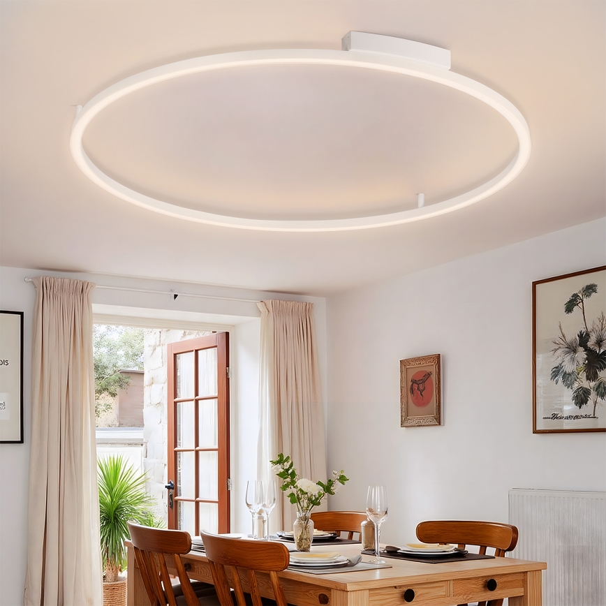 Brilagi - PORTOFINO hämardatav LED-laelamp LED/85W/230V 3000-6000K läbimõõt 120 cm valge + kaugjuhtimispult