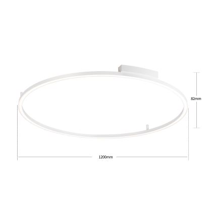 Brilagi - PORTOFINO hämardatav LED-laelamp LED/85W/230V 3000-6000K läbimõõt 120 cm valge + kaugjuhtimispult