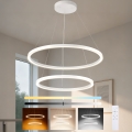Brilagi - PORTOFINO LED hämardatav rippvalgusti kaablil, 98 W, 230 V, 3000–6000 K, Ø 80 cm, valge + kaugjuhtimispult