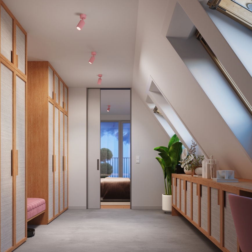 Brilagi - punktvalgusti CRESTO 1xGU10/10W/230V roosa