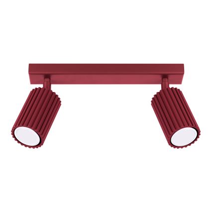 Brilagi - punktvalgusti CRESTO 2xGU10/10W/230V bordoopunane