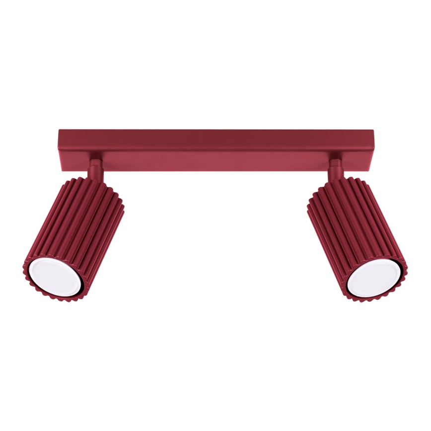 Brilagi - punktvalgusti CRESTO 2xGU10/10W/230V bordoopunane
