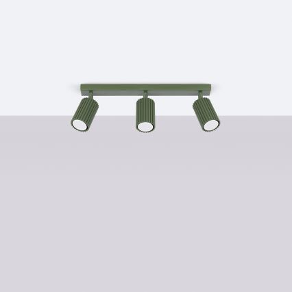 Brilagi - Punktvalgusti CRESTO 3xGU10/10W/230V roheline