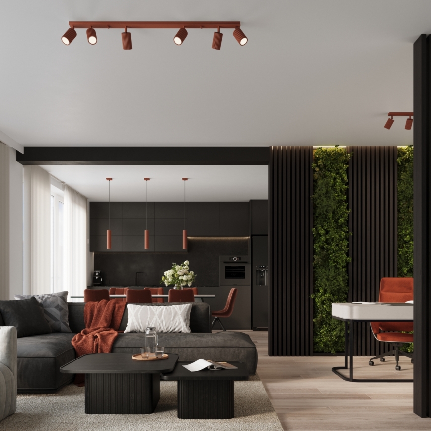 Brilagi - Punktvalgusti CRESTO 6xGU10/10W/230V punane