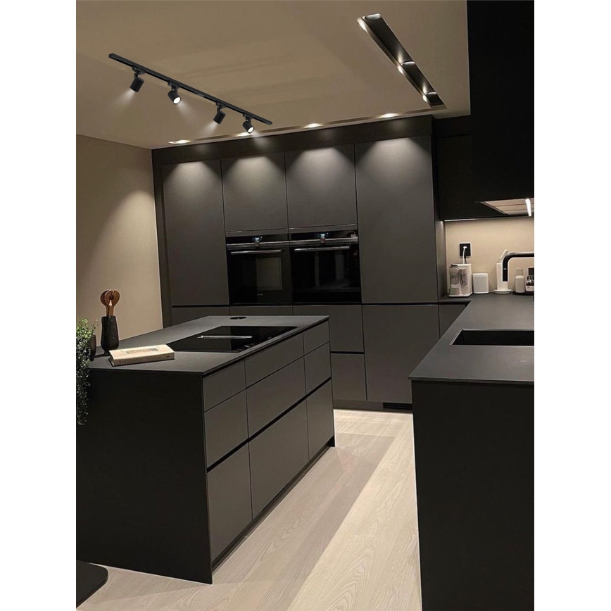 Brilagi - Punktvalgusti HUSKY liistvalgustussüsteemis 4xGU10/10W/230V must