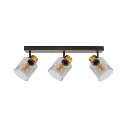 Brilagi - Punktvalgusti HYGGE 3xE14/15W/230V must/suitsune