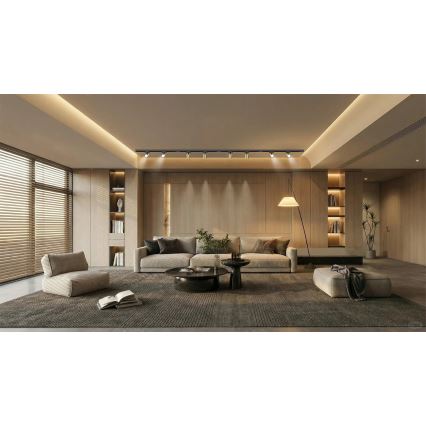 Brilagi - Punktvalgusti liistsüsteemis HUSKY 8xGU10/10W/230V must/kuldne