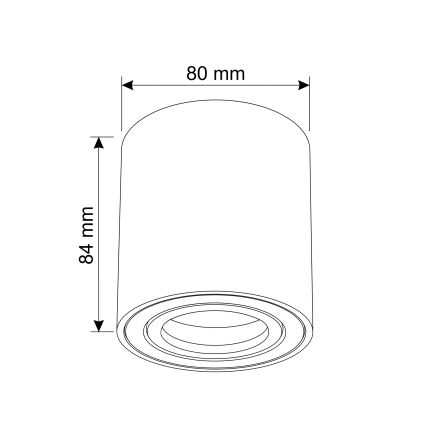 BRILAGI - Punktvalgusti MIA 1xGU10/30W/230V 84x80 mm tume roheline