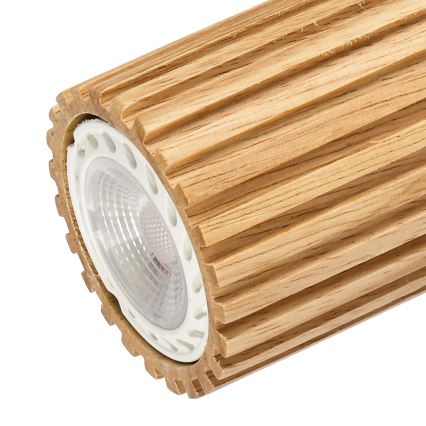 Brilagi - Punktvalgusti MODERN WOOD 4xGU10/8W/230V kummipuit/valge