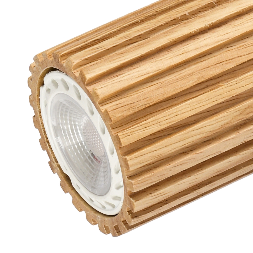 Brilagi - Punktvalgusti MODERN WOOD 4xGU10/8W/230V kummipuit/valge