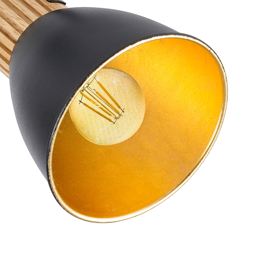 Brilagi - Punktvalgusti ODENSE 2xE14/10W/230V kummipuit/must