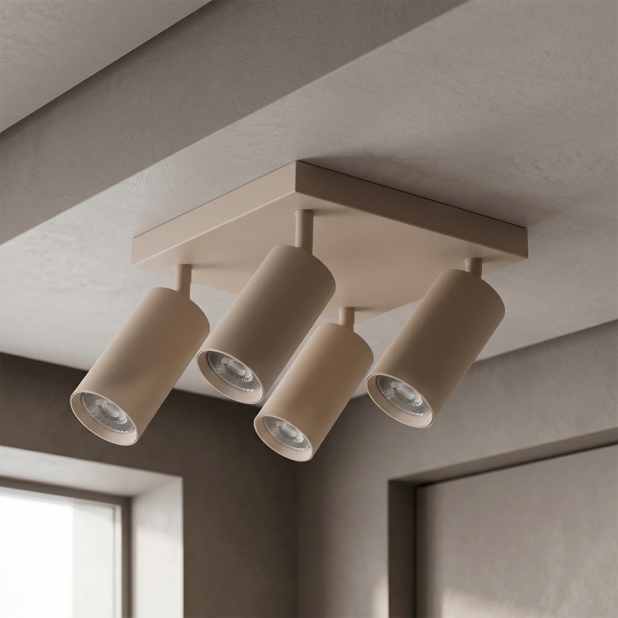 Brilagi - Punktvalgusti SELE SQUARE 4xGU10/30W/230V beež
