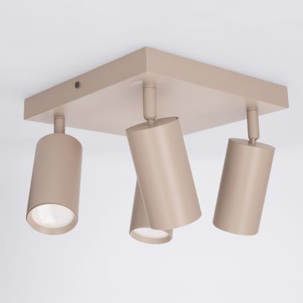 Brilagi - Punktvalgusti SELE SQUARE 4xGU10/30W/230V beež