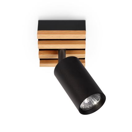 Brilagi - punktvalgusti SELE WOOD ACOUSTIC 1xGU10/30W/230V must/puit