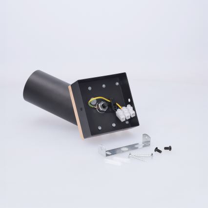 Brilagi - punktvalgusti SELE WOOD ACOUSTIC 1xGU10/30W/230V must/puit