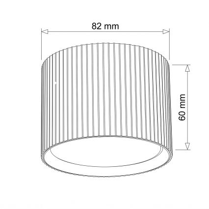 BRILAGI - Punktvalgusti STRIPY 1xGX53/15W/230V 60x82 mm pruun