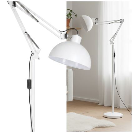 BRILAGI - Reguleeritav põrandalamp TASKER 1xE27/60W/230V 157 cm valge