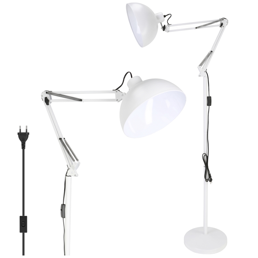 BRILAGI - Reguleeritav põrandalamp TASKER 1xE27/60W/230V 157 cm valge
