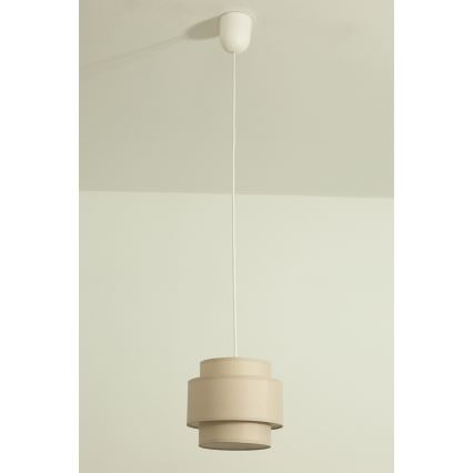 Brilagi - RESNA laelamp riputuskaabliga 1xE27/60W/230V, läbimõõt 20 cm, beež