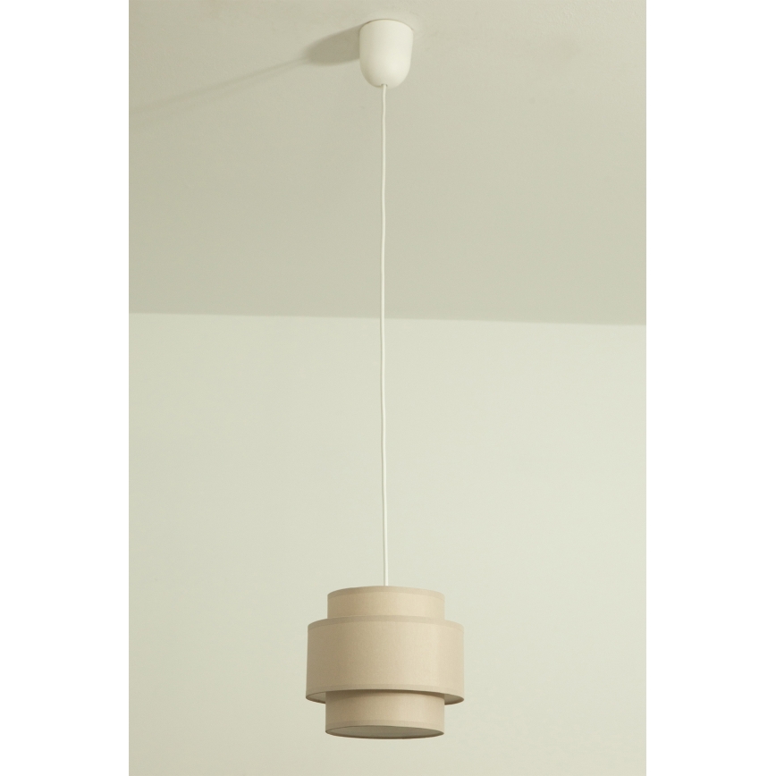 Brilagi - RESNA laelamp riputuskaabliga 1xE27/60W/230V, läbimõõt 20 cm, beež