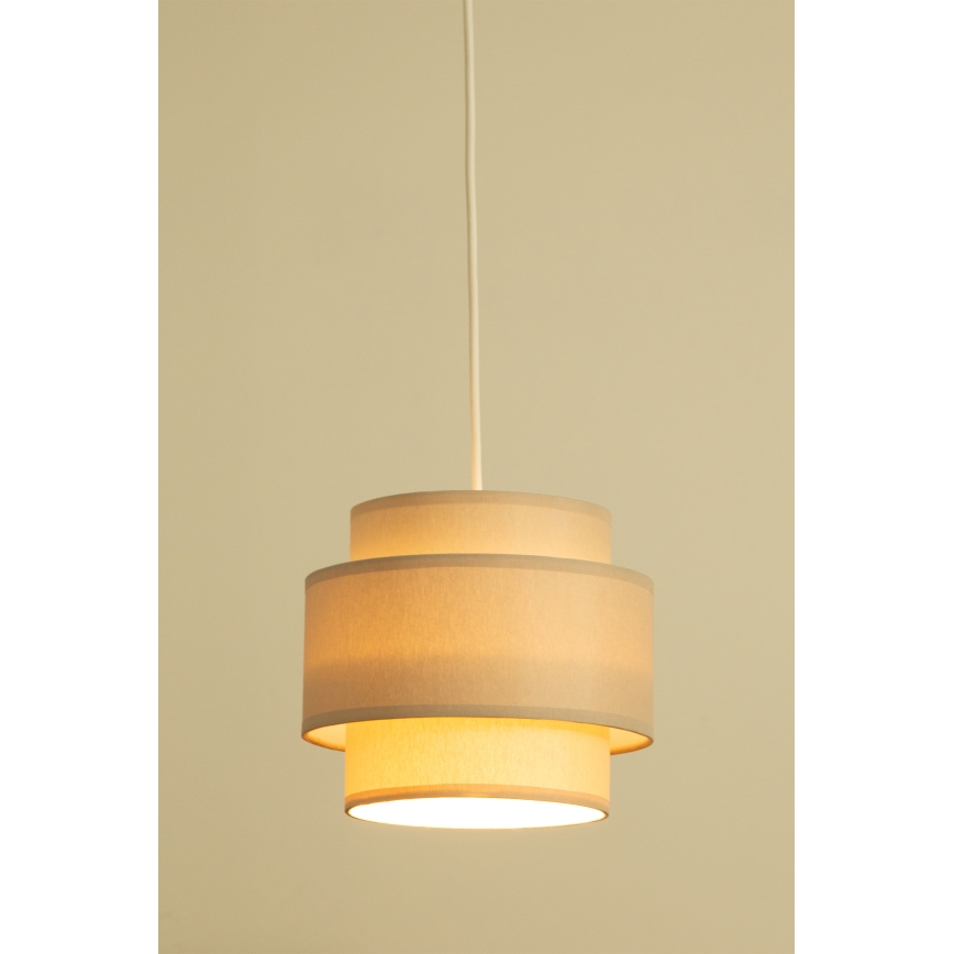 Brilagi - RESNA ripplamp kaablil 3xE27/60W/230V, Ø 45 cm, beež