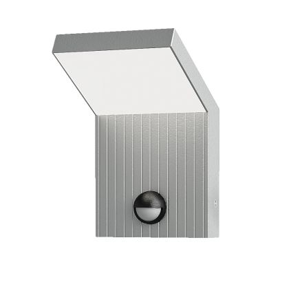 Brilagi - LED välisseinavalgusti liikumisanduriga RIANO LED/8W/230V hõbedane IP65