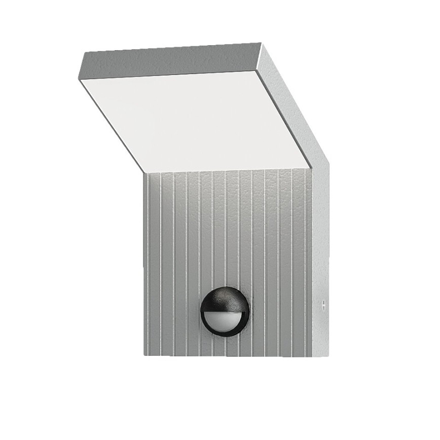 Brilagi - LED välisseinavalgusti liikumisanduriga RIANO LED/8W/230V hõbedane IP65