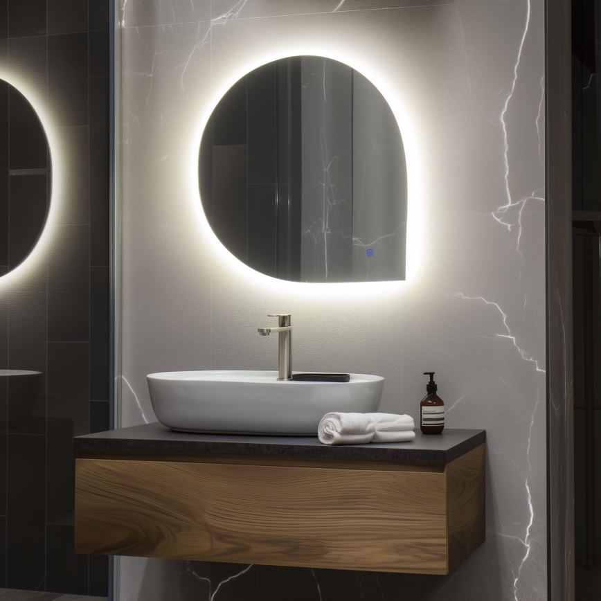 Brilagi - LED-vannitoa peegel RICADI LED/19W/230V 60x60 cm IP44 CRI 90 hämardatav + CCT