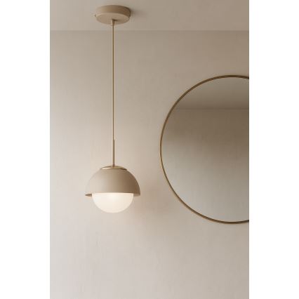 Brilagi - ripatslamp kaabliga COSMO 1xE27/60W/230V, läbimõõt 18 cm, beež/kuldne