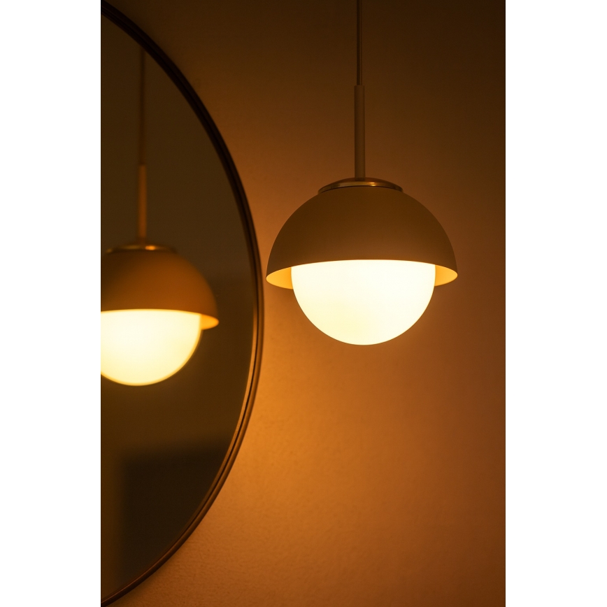 Brilagi - ripatslamp kaabliga COSMO 1xE27/60W/230V, läbimõõt 18 cm, beež/kuldne