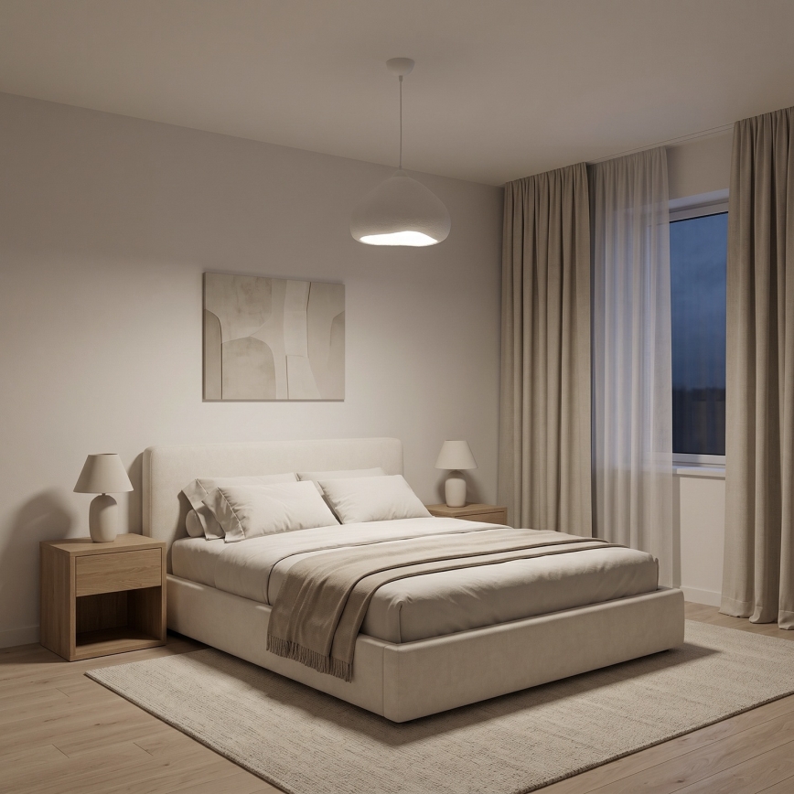 Brilagi - Ripatslamp kaabliga WABI SABI 1xE27/40W/230V läbimõõt 32 cm valge