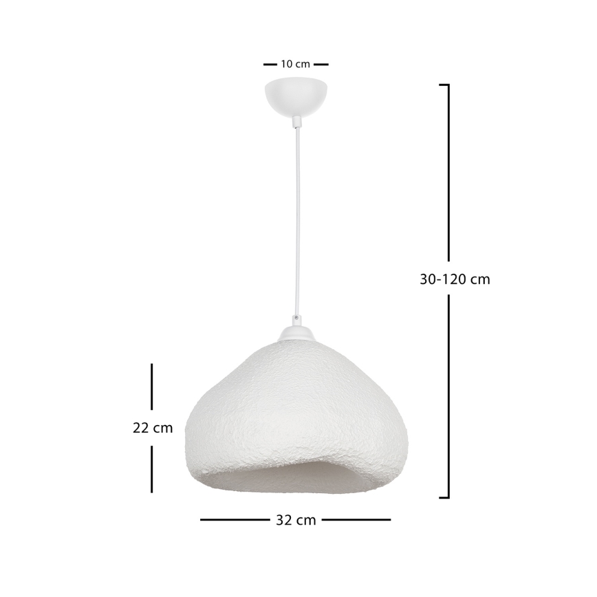 Brilagi - Ripatslamp kaabliga WABI SABI 1xE27/40W/230V läbimõõt 32 cm valge