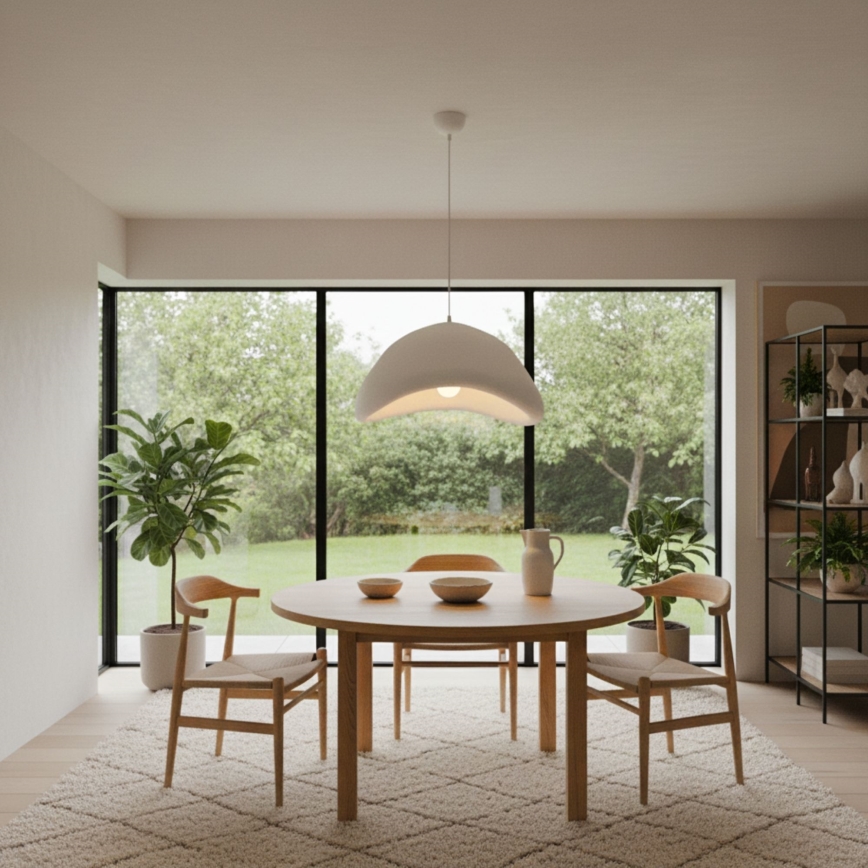 Brilagi - Ripatslamp kaablil WABI SABI 1xE27/40W/230V, läbimõõt 52 cm, valge