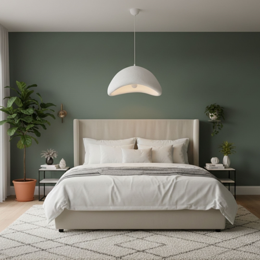 Brilagi - Ripatslamp kaablil WABI SABI 1xE27/40W/230V, läbimõõt 52 cm, valge