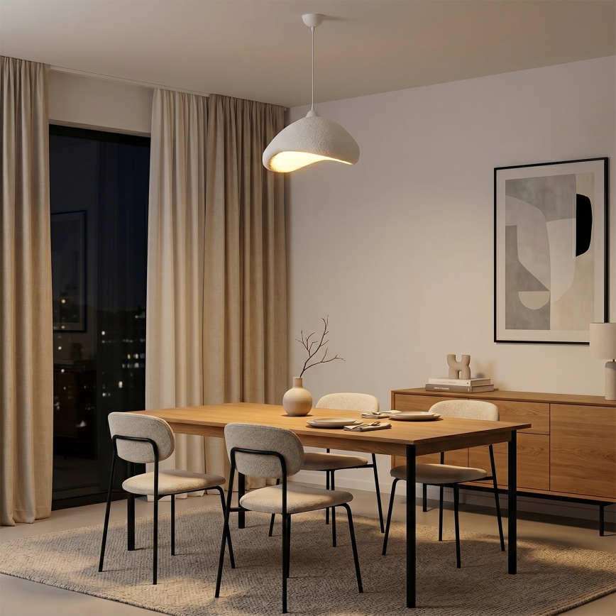 Brilagi - Ripatslamp kaablil WABI SABI 1xE27/40W/230V, läbimõõt 52 cm, valge
