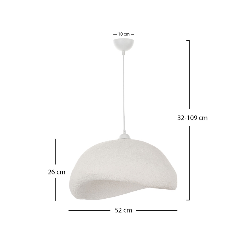 Brilagi - Ripatslamp kaablil WABI SABI 1xE27/40W/230V, läbimõõt 52 cm, valge