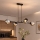 Brilagi - Ripatslühter juhtmega DIOR 4xE27/60W/230V must/suitsuhall