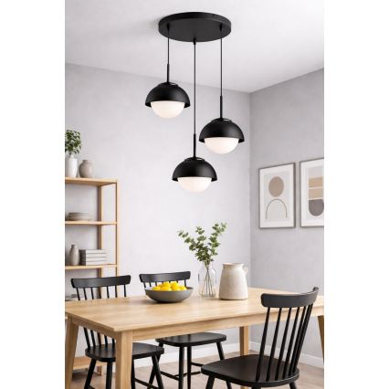 BRILAGI - Ripatslühter kaabliga COSMO 3xE27/60W/230V must