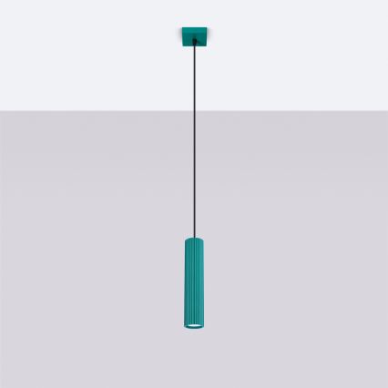 Brilagi - ripatsvalgusti kaabliga CRESTO 1xGU10/10W/230V türkiissinine