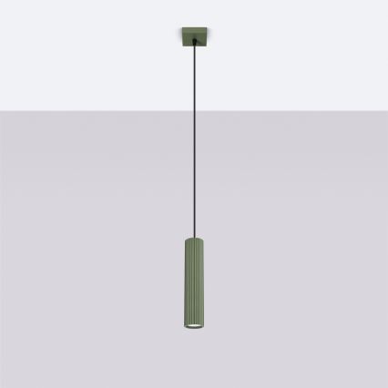 Brilagi - Ripatsvalgusti kaablil CRESTO 1xGU10/10W/230V roheline