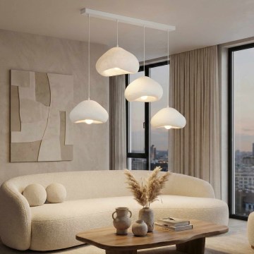 Brilagi - Ripplamp juhtmega LORA 4xE27/40W/230V valge