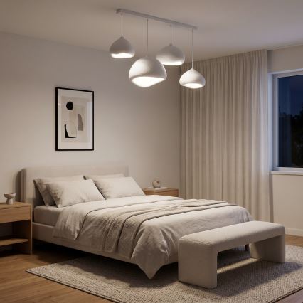 Brilagi - Ripplamp juhtmega WABI SABI 4xE27/40W/230V valge
