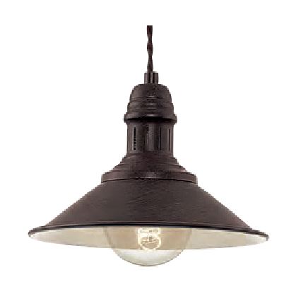 Brilagi - Ripplamp kaabliga FORGE 1xE27/60W/230V, läbimõõt 22 cm, must