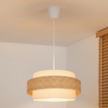 Brilagi - Ripplamp kaabliga SPACE 1xE27/60W/230V, läbimõõt 40 cm, beež/kreem