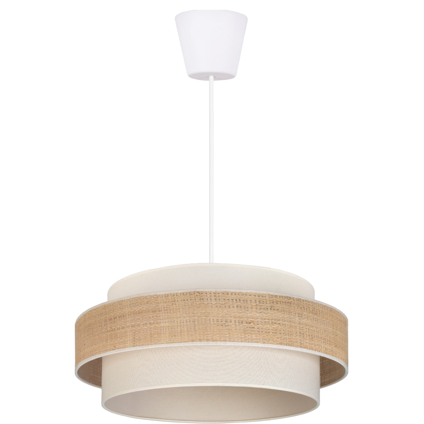 Brilagi - Ripplamp kaabliga SPACE 1xE27/60W/230V, läbimõõt 40 cm, beež/kreem