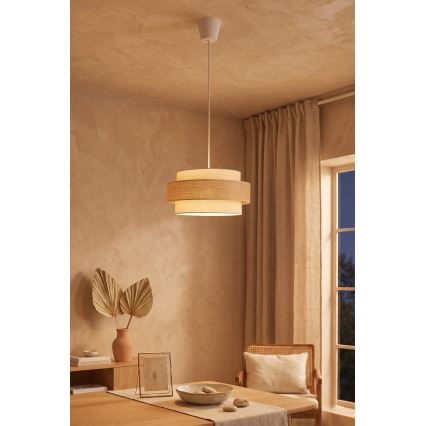 Brilagi - Ripplamp kaabliga SPACE 1xE27/60W/230V, läbimõõt 40 cm, beež/kreem
