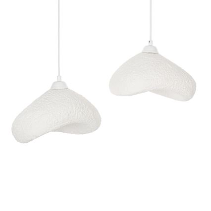 Brilagi - Ripplamp kaabliga WABI SABI 2xE27/40W/230V, läbimõõt 45 cm, valge