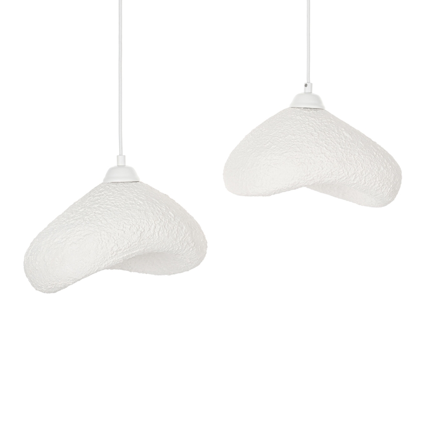 Brilagi - Ripplamp kaabliga WABI SABI 2xE27/40W/230V, läbimõõt 45 cm, valge