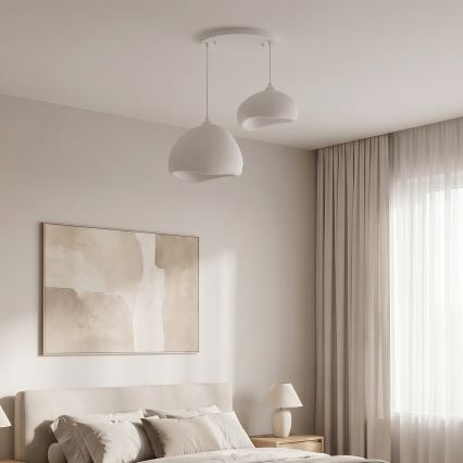BRILAGI - Ripplamp kaabliga WABI SABI 2xE27/40W/230V läbimõõt 70 cm valge